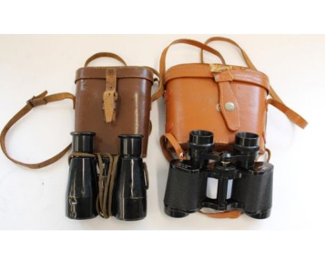 Regent 8x30 coated optic binoculars, Taylor and Hobson x6 binoculars and Tasco 7x20 110 binocular camera, all i original case