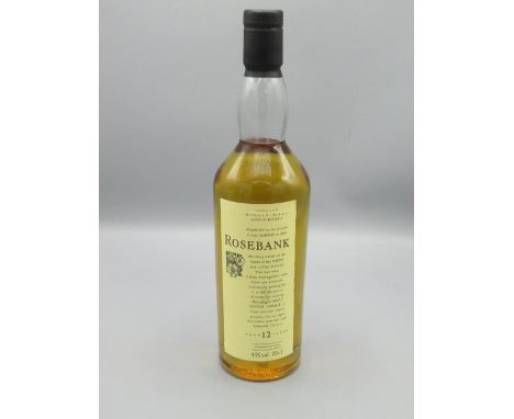 Rosebank 12 year old Lowland Single Malt Scotch Whisky, 43%vol 70cl 