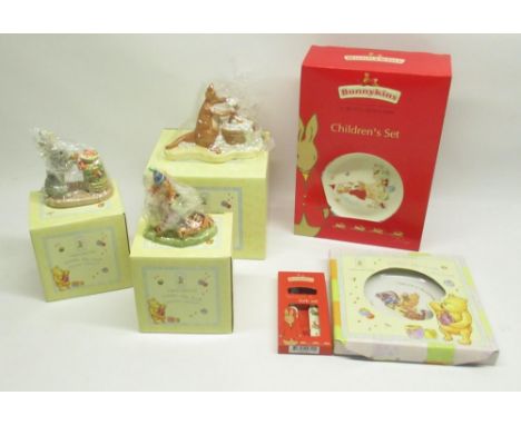 Boxed Royal Doulton Bunnykins Children's Set, matching Spoon &amp; Fork Set, boxed Royal Doulton Winnie the Pooh Bathtime Col