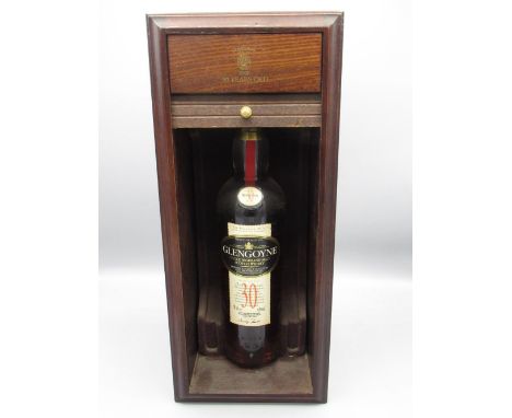 Glengoyne 30 year old Single Highland Scotch Malt Whisky, in fitted slide door case, 43%vol 70cl 