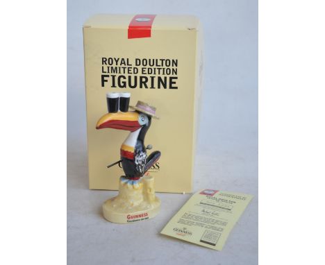 Royal Doulton MCL7 limited edition "Seaside Toucan" ceramic figurine (1231/2000) in slightly dusty but otherwise mint and und