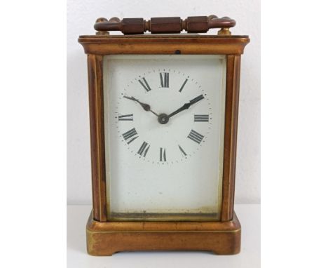 A carriage clock, a Staffordshire figure and assorted other items (4 boxes)