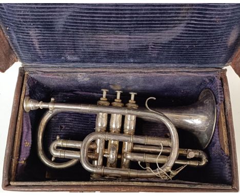 A Triumph Class A cornet, cased