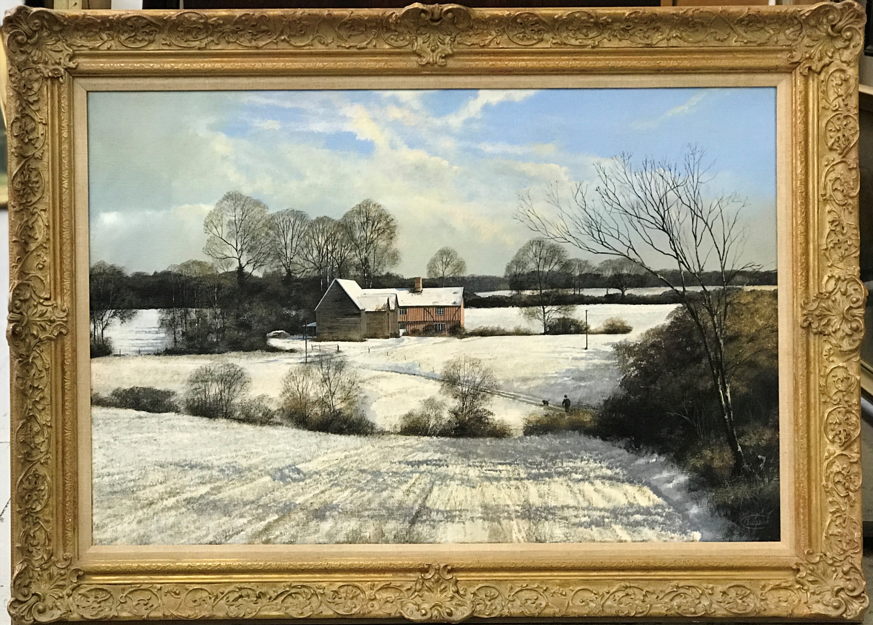 Clive MADGWICK (19342005) Suffolk Landscape Oil on canvas Signed 50 x 79cm