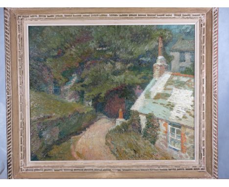 Henry VALENSI (1883-1960) Maison a la Fleurie, St Ives Oil on canvas Signed and dated 1911 49 x 59.5cm Henri Valensi, who bec