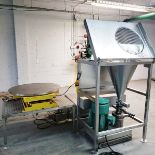 Tri-blender System Tri Clover Blender Model 328MD On rack. Motor 15 HP 230/460 volts. Comes with