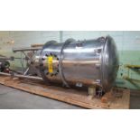 SEMCO Transfer Tank Dense Phase Transporter: All stainless steel dimensions of 52'' diameter x 10'