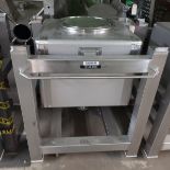 Tote Containers & Systems Ltd. Sanitary Stainless Steel Tote. 75gal, 284lit, 10 sf. 32'' x 32'' x