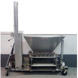 Hinds-Bock 5P-08WT Muffin Depositor on casters 39 gal. Hopper Capacity, 8MFC Air Requirements.