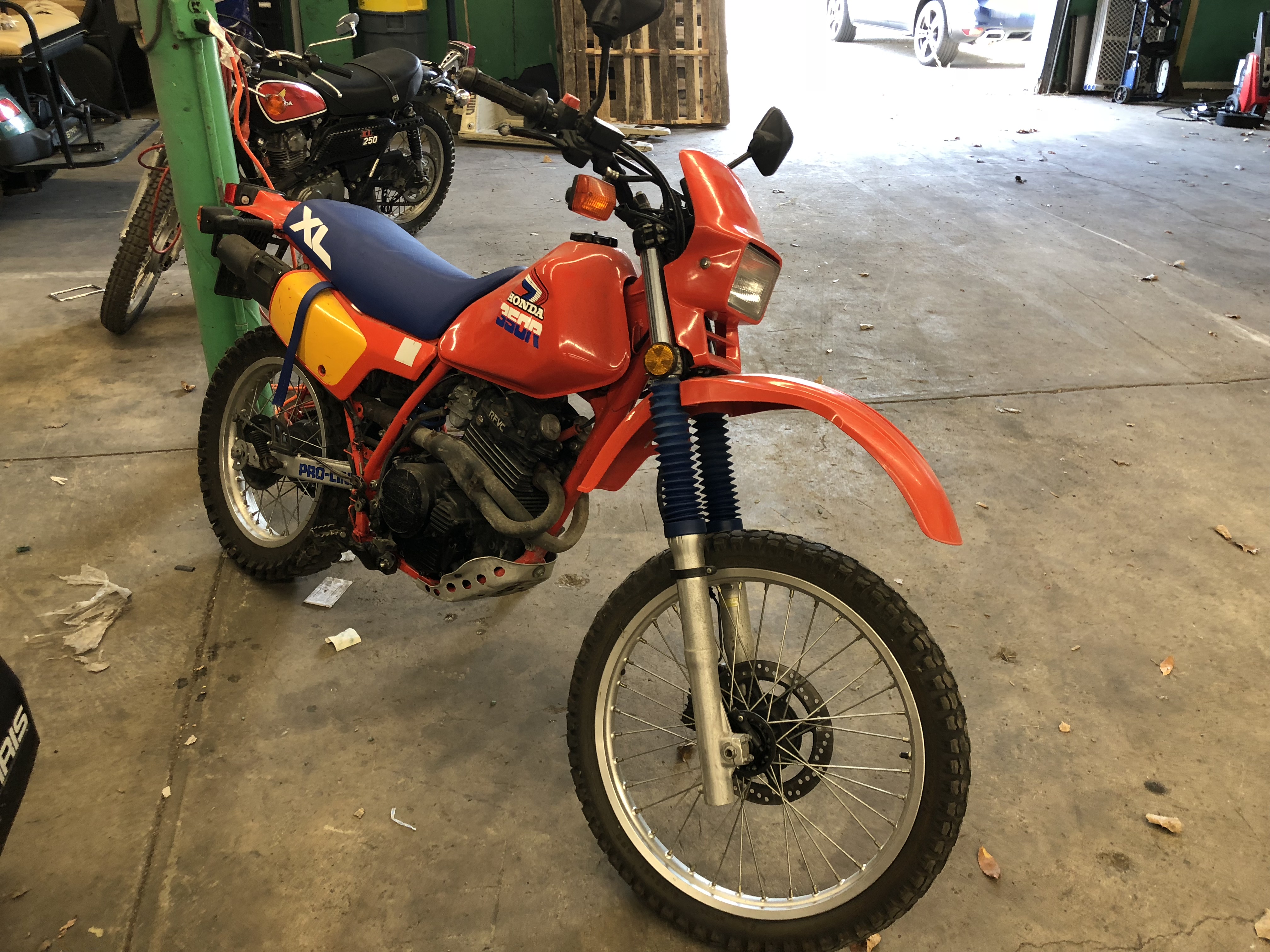 1985 Honda XL350R Street Legal Dirt Bike, Odom 5,825, Vin