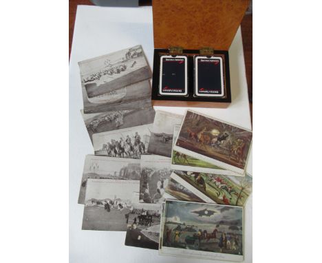 A collection of Cape Time Pageant of South Africa postcards, together with Tuck's The Olde Prints postcards and a British Air