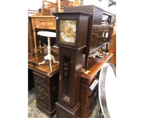 A MODERN GRANDDAUGHTER CLOCK. H 153 W 35 D 21cms