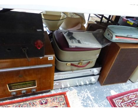 A QUANTITY OF VINTAGE MUSIC EQUIPMENT ETC.