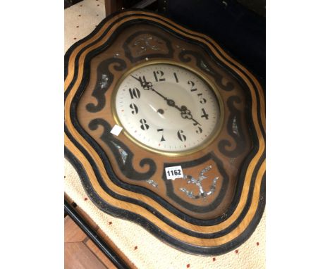 AN ANTIQUE FRENCH VINEYARD WALL CLOCK 