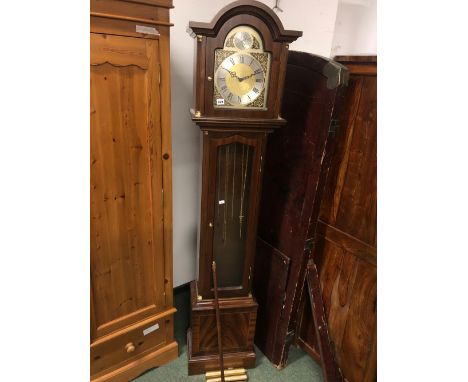 A MODERN LONG CASED CLOCK