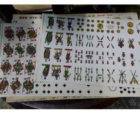 A COLLECTION OF ANTIQUE PLAYING CARD DESIGNS