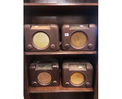 FOUR VINTAGE BAKELITE RADIOS