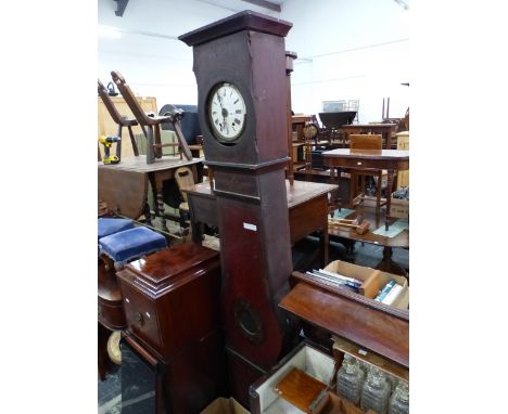 A 19th CENTURY LONG CASED CLOCK BY RICARDO PIQUER OF PALMER MALLORCA.