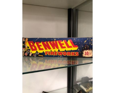 A BENWELL FIREWORKS HALEY AND WELLER LTD VINTAGE EMPTY BOX 