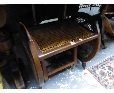 TWO VINTAGE SMALL STOOLS 