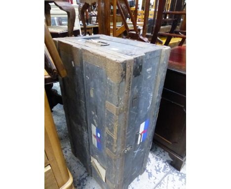 A VINTAGE CABIN TRUNK