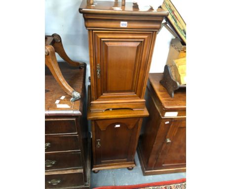 TWO VINTAGE BEDSIDE CABINETS