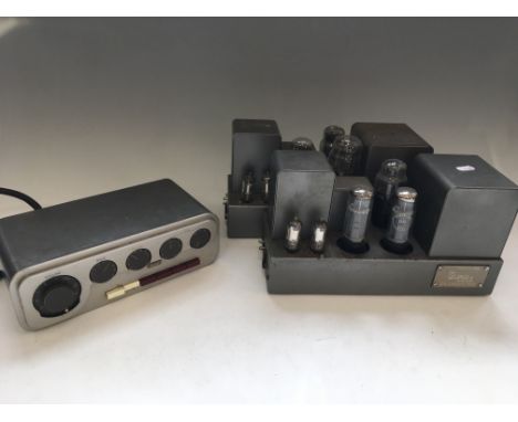 The Quad II valve amplifier with The Quad 22 control unit.