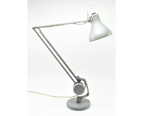 Hadrill Horstmann - a retro 20th century industrial counterbalance anglepoise office desk table lamp light. The lamp with adj