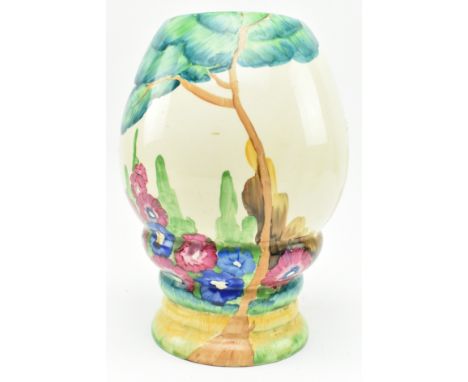 Clarice Cliff - Bizarre Range - an early to mid century ceramic vase in the Bizarre design. The vase shape No. 362, painted i