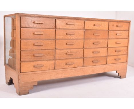 Dudley &amp; Co. Ltd - a vintage 20th century Art Deco haberdashery point of sale shop display cabinet counter. The counter o