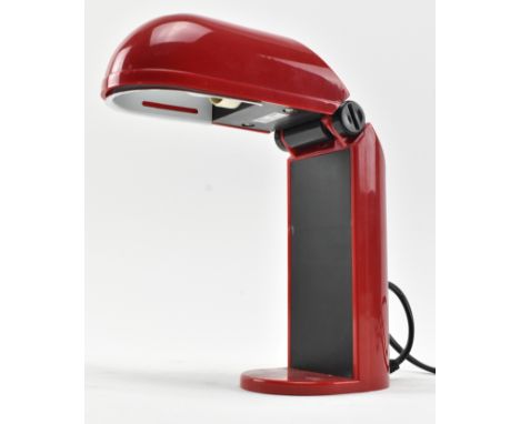 Yamada Shomei for Vrieland - Manon - A vintage 20th century 1970s - 1980s folding red plastic desk reading lamp. The lamp of 