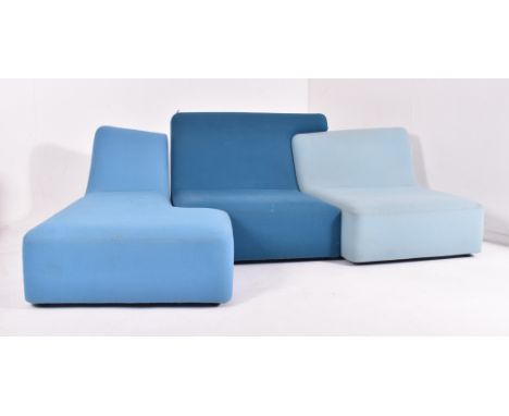 Philippe Negro x Ligne Roset - Roset Confluences - A retro early 21st century circa 2000s upholstered three piece modular off