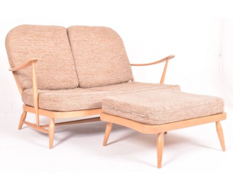 Lucian Ercolani - Ercol - Windsor Range - Model 203/3 - A retro mid 20th century circa 1960s beech and elm two seater sofa se