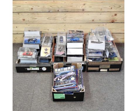 A large collection of DC Batman automobilia model vehicles, by Eagle Moss Collections, boxed