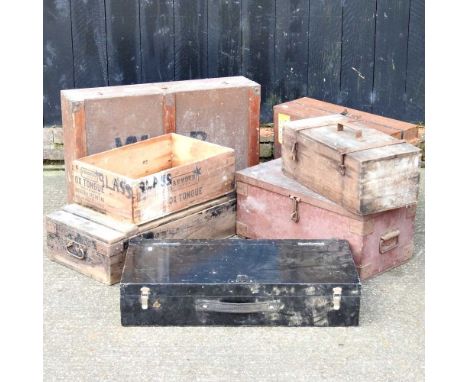 A tool chest, 80cm wide, together with eight others smaller (9)80w x 50d x 20h cm