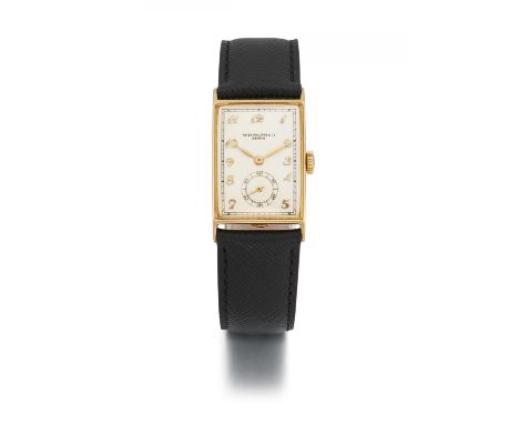 PATEK PHILIPPEArmbanduhr. Herkunft: Schweiz, Genf. Datierung: 1943/1944. Werk: Handaufzug, Cal. 9 90. Gehäuse/Armband: 750/- 