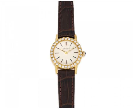 BLANCPAINSchmuckuhr. Herkunft: Schweiz, Le Brassus. Werk: Handaufzug, Cal. Eta 2412. Gehäuse/Armband: 750/- Gelbgold, Lünette