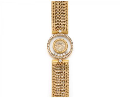 CHOPARDHappy Diamonds. Art der Uhr: Armbanduhr. Herkunft: Schweiz, Genf. Werk: Quarz, Cal. Eta 201.001. Gehäuse/Armband: 750/