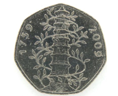 2009 Kew Gardens 50 pence. P&amp;P Group 1 (£14+VAT for the first lot and £1+VAT for subsequent lots) 