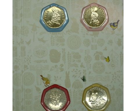 2017 Royal Mint Beatrix Potter 50p set. P&amp;P Group 1 (£14+VAT for the first lot and £1+VAT for subsequent lots) 