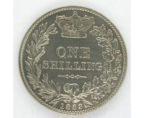 1883 silver shilling of Queen Victoria. P&amp;P Group 1 (£14+VAT for the first lot and £1+VAT for subsequent lots) 