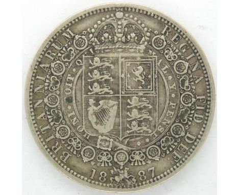 1887 half crown of Queen Victoria. P&amp;P Group 1 (£14+VAT for the first lot and £1+VAT for subsequent lots) 