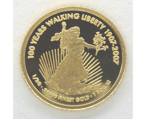 2007 Cook Islands fine gold one Dollar. P&amp;P Group 1 (£14+VAT for the first lot and £1+VAT for subsequent lots) 