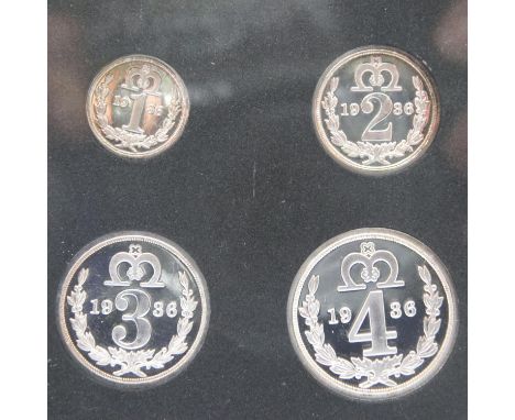 1936 full Maundy proof set of Edward VIII, cased. P&amp;P Group 1 (£14+VAT for the first lot and £1+VAT for subsequent lots) 