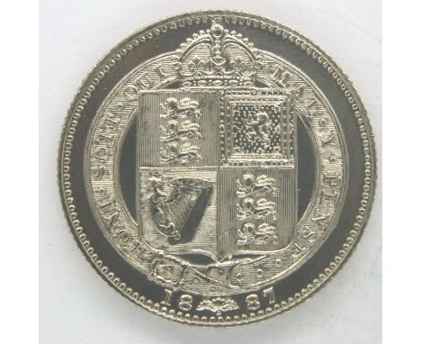 1887 silver shilling of Queen Victoria. P&amp;P Group 1 (£14+VAT for the first lot and £1+VAT for subsequent lots) 