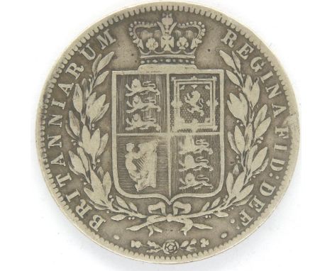 1875 silver half crown of Queen Victoria. P&amp;P Group 1 (£14+VAT for the first lot and £1+VAT for subsequent lots) 