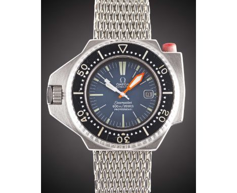 A GENTLEMAN'S STAINLESS STEEL OMEGA SEAMASTER PROFESSIONAL 600 "PLOPROF" DIVERS BRACELET WATCHDATED 1972, REF. ST 166.077 WIT