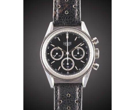 A GENTLEMAN'S STAINLESS STEEL HEUER CLASSIC CARRERA CHRONOGRAPH WRIST WATCHCIRCA 1999, REF. CS3113 TAG HEUER RE-EDITION, ACCO