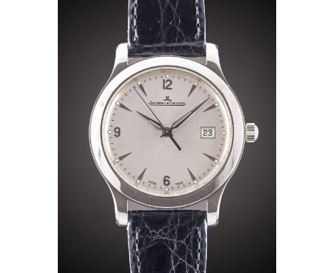 A GENTLEMAN'S LARGE SIZE STAINLESS STEEL JAEGER LECOULTRE MASTER CONTROL DATE 1000 HOURS WRIST WATCHCIRCA 2005, REF. 147.8.37