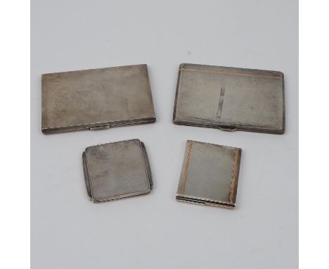 both with inscriptions, gilt interiors and button-releases, by Smith & Bartlam, Birmingham 1935/37, together with two engine-